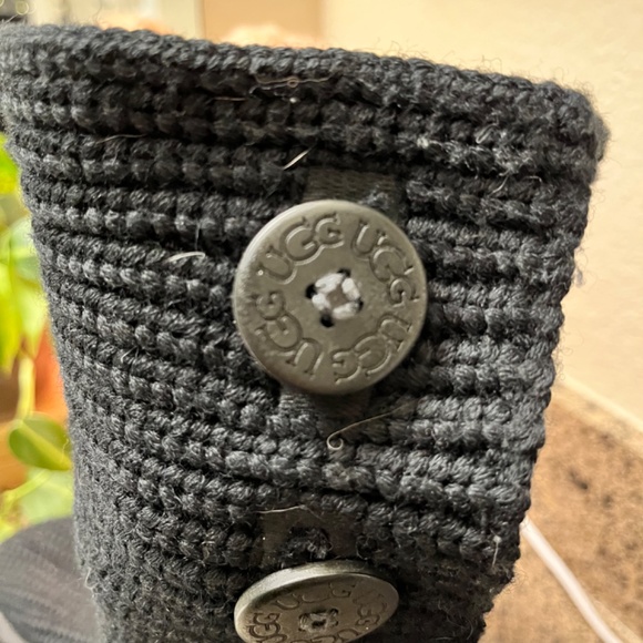 UGG Classic Cardy Button Detailed Knit Boots - Picture 3 of 3